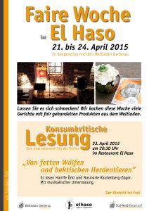 faire Lesung und Woche im El Haso