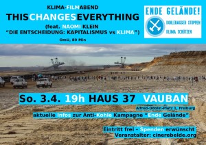 Klima-Filmabend: „This changes everything“ & „Ende Gelände“ @ Großer Saal Haus 037